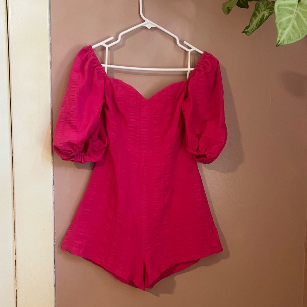Hot Pink Romper